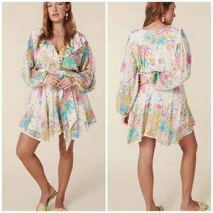 Spell Cream Floral Mini Dress